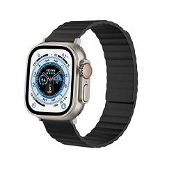 Strap-it Silikonarmband Schwarz - Passend für Apple Watch Ultra - Armband für Smartwatch - Ersatzarmband - 49mm von Strap-it