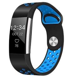 Strap-it Sportarmband Blau - Passend für Fitbit Charge 2 - Armband für Smartwatch - Ersatzarmband von Strap-it