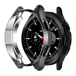 Strap-it TPU Schutzhülle Schwarz - Passend für Samsung Galaxy Watch 4 classic - 46mm - Armband für Smartwatch - Ersatzarmband von Strap-it