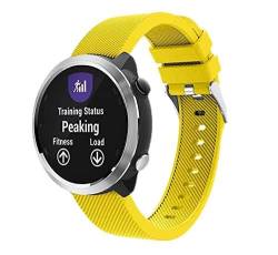 Strap-it silikon Gelb - Passend für Garmin Vivoactive 4 - Armband für Smartwatch - Ersatzarmband von Strap-it