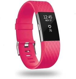 Strap-it silikon Rosa - Passend für Fitbit Charge 2 - Armband für Smartwatch - Ersatzarmband von Strap-it
