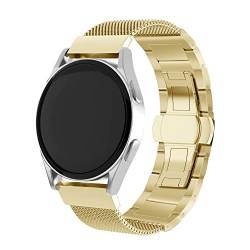 Strap-it stahlarmband Gold - Passend für Honor Magic Watch 2-46mm - Armband für Smartwatch - Ersatzarmband Edelstahl - für Damen und Herren - Zubehör passend für Honor Magic Watch 2-46mm von Strap-it