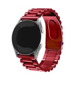 Strap-it stahlarmband Rot - Passend für Fossil Gen 6 - Armband für Smartwatch - Ersatzarmband Edelstahl - für Damen und Herren - Zubehör passend für Fossil Gen 6-44mm von Strap-it