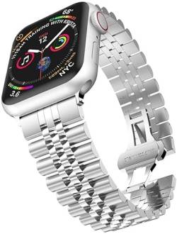 Strap-it stahlarmband Silber - Passend für Apple Watch Ultra - Armband für Smartwatch - Ersatzarmband - 49mm Edelstahl - für Damen und Herren - Zubehör passend für Apple Watch Ultra Edelstahl von Strap-it