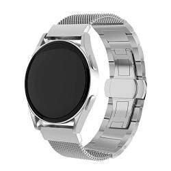 Strap-it stahlarmband Silber - Passend für Huawei Watch GT 2 Pro - Armband für Smartwatch - Ersatzarmband - Huawei Watch GT 2 Pro Edelstahl - für Damen und Herren - Zubehör passend für Huawei Watch GT 2 Pro von Strap-it