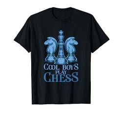 Denksport Kinder Geschenk Coole Jungen spielen Schach T-Shirt von Strategiespiel Schach Shirts