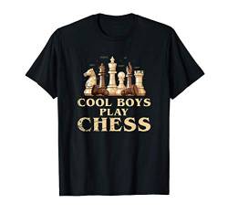 Schachfiguren Jungen Geschenk Lustiges Schach T-Shirt von Strategiespiel Schach Shirts