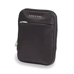 STRATIC Pure Body Bag Brusttasche Herren Crossbody Bag nachhaltige Umhängetasche, wasserabweisend, Kartenfach, Masken- Hygienefach, Black von Stratic