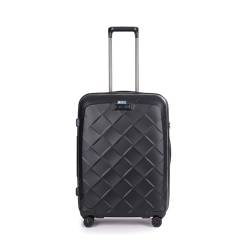 Stratic Leather and More - 4-Rollen-Trolley 66 cm M matt Black von Stratic