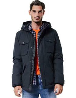 Street One MEN Herren D201738 Winterjacke, Black Blue, L von Street One MEN