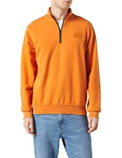Street One MEN Herren D302254 Sweatshirt Troyer, Pumpkin orange, XL von Street One MEN