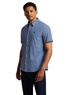 Street One MEN Herren D330070 Kurzarmhemd, Sonic Blue, L von Street One MEN