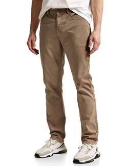 Street One MEN Strukturhose Herren D376265 Cappuccino Beige 31W / 32L von Street One MEN