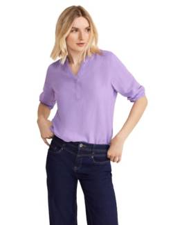 Street One Damen A344478 Bluse Aus Leinenmischung, Smell Of Lavender, 36 EU von Street One