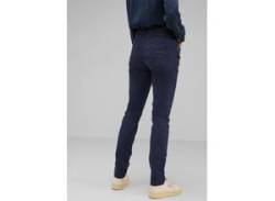 Comfort-fit-Jeans STREET ONE Gr. 26, Länge 30, blau (deep indigo wash) Damen Jeans High-Waist-Jeans von Street One