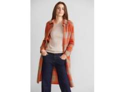 Langjacke STREET ONE Gr. 38, orange (strong apricot) Damen Jacken Lange von Street One