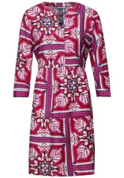 Street One Damen A143953 Tunika Kleid mit Print, Magnolia pink, 36 von Street One