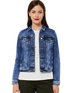 STREET ONE Damen A211704 Jeansjacke, Indigo Used wash, 34 von Street One