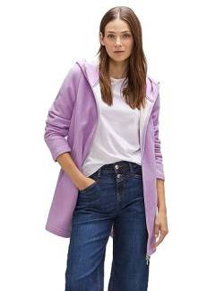 STREET ONE Damen A211897 Übergangsjacke Hoodie, Pure Lilac Melange, 38 von Street One