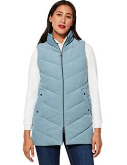 STREET ONE Damen A220156 Steppweste, Milky Jade Blue, 40 von Street One