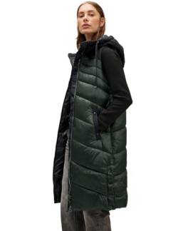 STREET ONE Damen A220195 Steppweste Lang, Dark Verdant Green, 44 von Street One