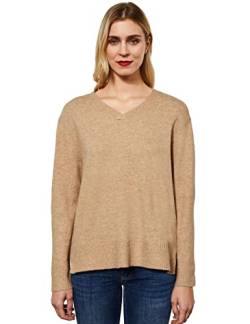 STREET ONE Damen A301962 Strickpullover, mid Cream Melange, 36 von Street One