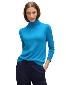 STREET ONE Damen A302536 Rollkragenpullover, Dark Aquamarine Blue, 46 von Street One