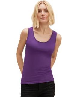 STREET ONE Damen A317511 Basic Tank Top, deep Pure Lilac, 42 von Street One