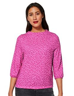 STREET ONE Damen A318813 Bedrucktes T-Shirt, Lavish pink, 46 von Street One