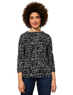 STREET ONE Damen A318890 T-Shirt 3/4 Arm, Black, 38 von Street One