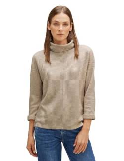 STREET ONE Damen A320567 T-Shirt 3/4 Arm, Spring Sand Melange, 46 von Street One