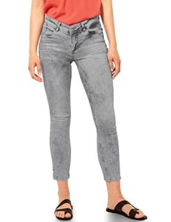 STREET ONE Damen A375378 Jeanshose Slim, Heavy Grey Washed, W29/L28 von Street One