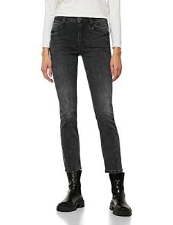 STREET ONE Damen A375918 Jeanshose Straight, Authentic Black wash, W25/L30 von Street One