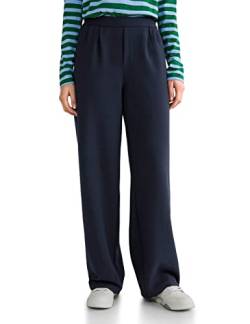 STREET ONE Damen A376036 Stoffhose Straight, deep Blue, 42 von Street One