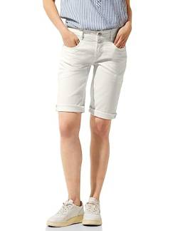 STREET ONE Damen A376652 Jeansbermuda, Off White, 28W EU von Street One