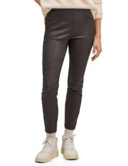 STREET ONE Damen A376794 Hose Skinny Coating, Braun, 34W x 28L von Street One