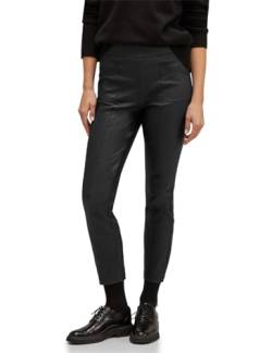 STREET ONE Damen A376794 Hose Skinny Coating, Schwarz, 42W x 28L von Street One