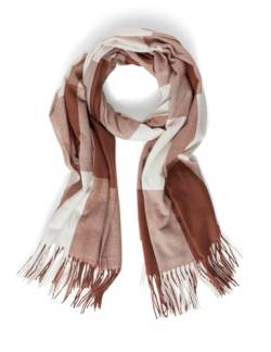 STREET ONE Damen A572298 Schal Kariert, Light glowy Brown, A von Street One