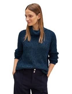 STREET ONE Damen Chenille Rollkragenpullover Atlantic Blue 40 von Street One