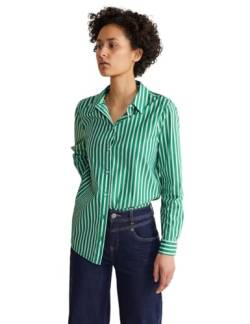 STREET ONE Damen Gestreifte Hemdbluse, fresh spring green, 34 von Street One