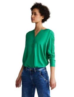 STREET ONE Damen Style Bamika Viskose Bluse, Fresh Spring Green, 42 von Street One