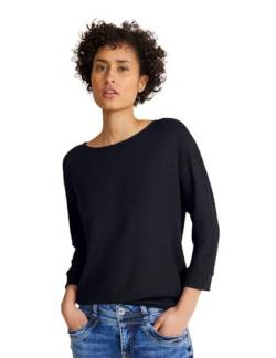 STREET ONE Damen T-Shirt 3/4 Arm, deep blue, 40 von Street One