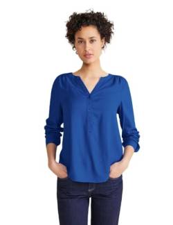 STREET ONE Damen Viskose Bluse, fresh intense gentle blue, 36 von Street One