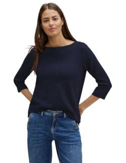 STREET ONE T-Shirt 3/4 Arm Damen,Deep Blue,36 von Street One