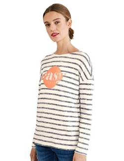 Street One Damen A319257 Streifenshirt, Off White, 38 EU von Street One