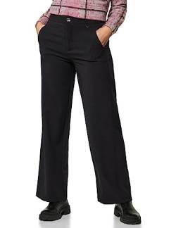 Street One Damen A375858 Stoffhose High Waist, Schwarz, 46W / 32L EU von Street One