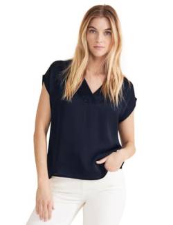 Street One Damen Blusentop aus Viskose deep blue 46 von Street One