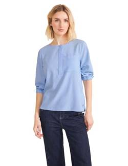 Street One Damen Gestreifte Bluse warm light blue 46 von Street One