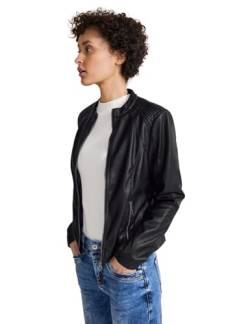 Street One Damen Kunstlederjacke Black 36 von Street One