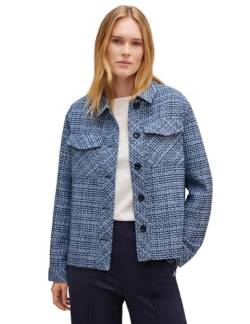 Street One Damen Kurzjacke in Bouclé, Dahlia Blue, 44 von Street One